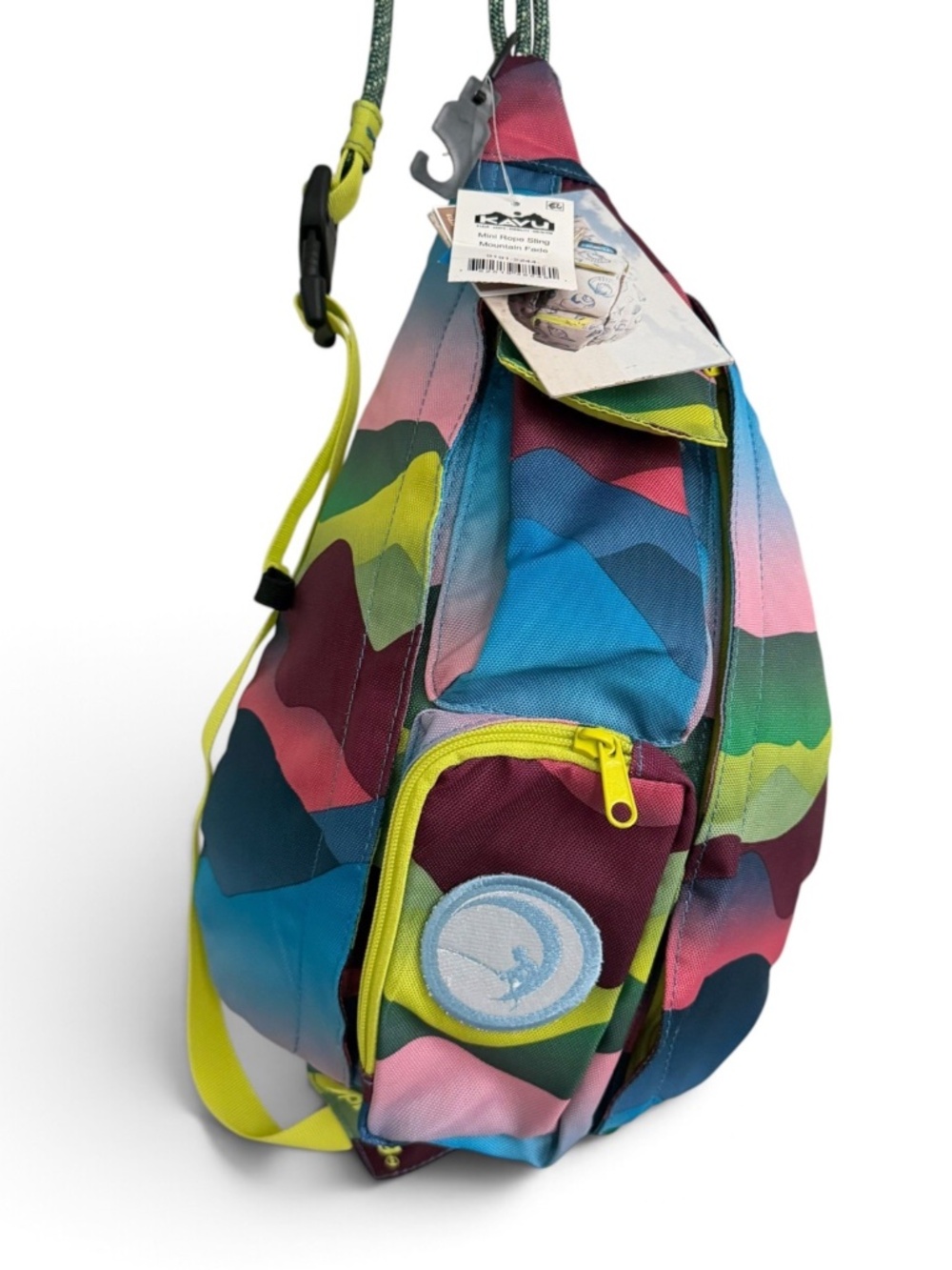 KAVU Mini Rope Sling Bag Mountain Fade Multicolor Hiking Outdoor Crossbody NWT